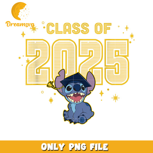 Stitch graduation 2025 stitch collegiate png, stitch 2025 png, lilo and stitch png