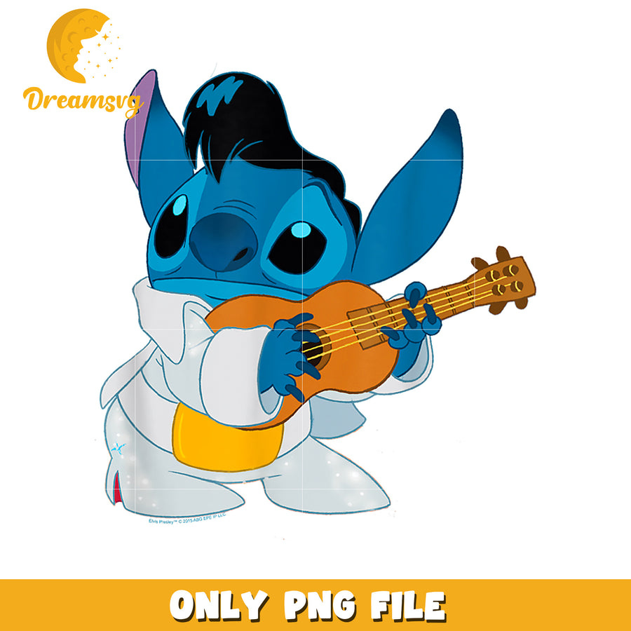 Stitch iconic elvis stitch ready to play logo png, ready to play png, stitch logo png