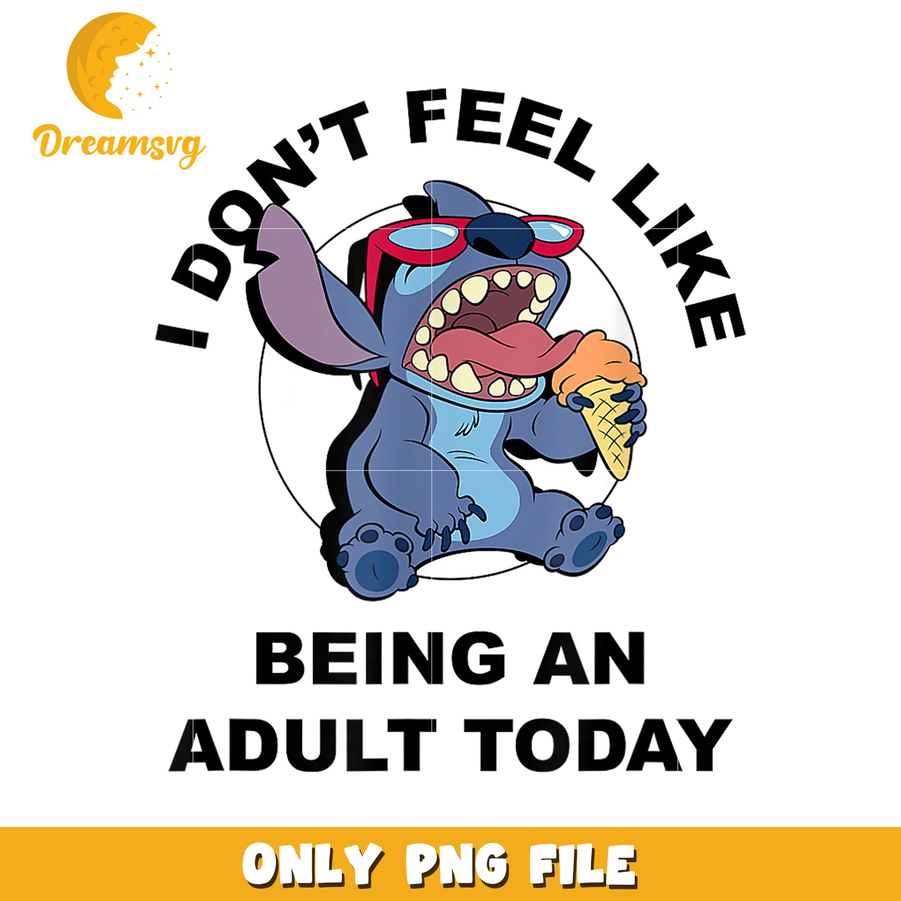 Stitch i don_t feel like being an adult png, being an adult png, funny stitch png