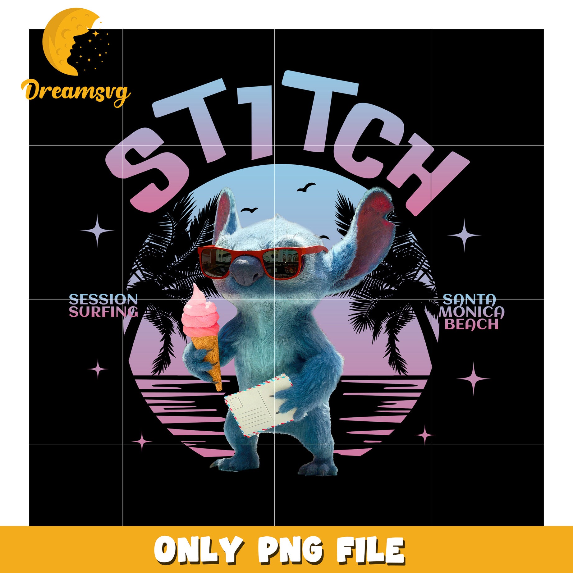 Stitch in the beach png, funny stitch png, lilo and stitch png