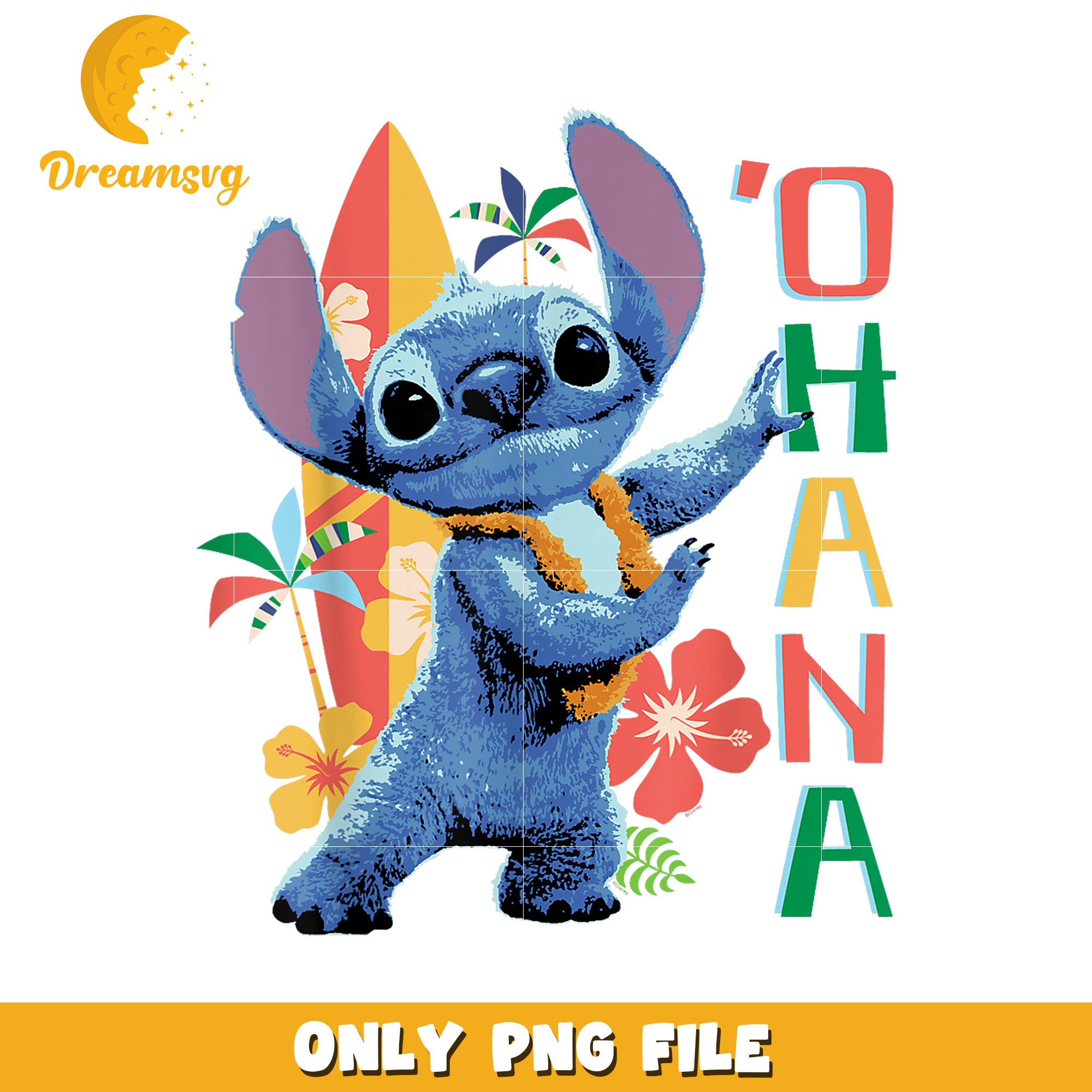 Stitch live action movie ohana hula beach png, ohana hula png, beach stitch png