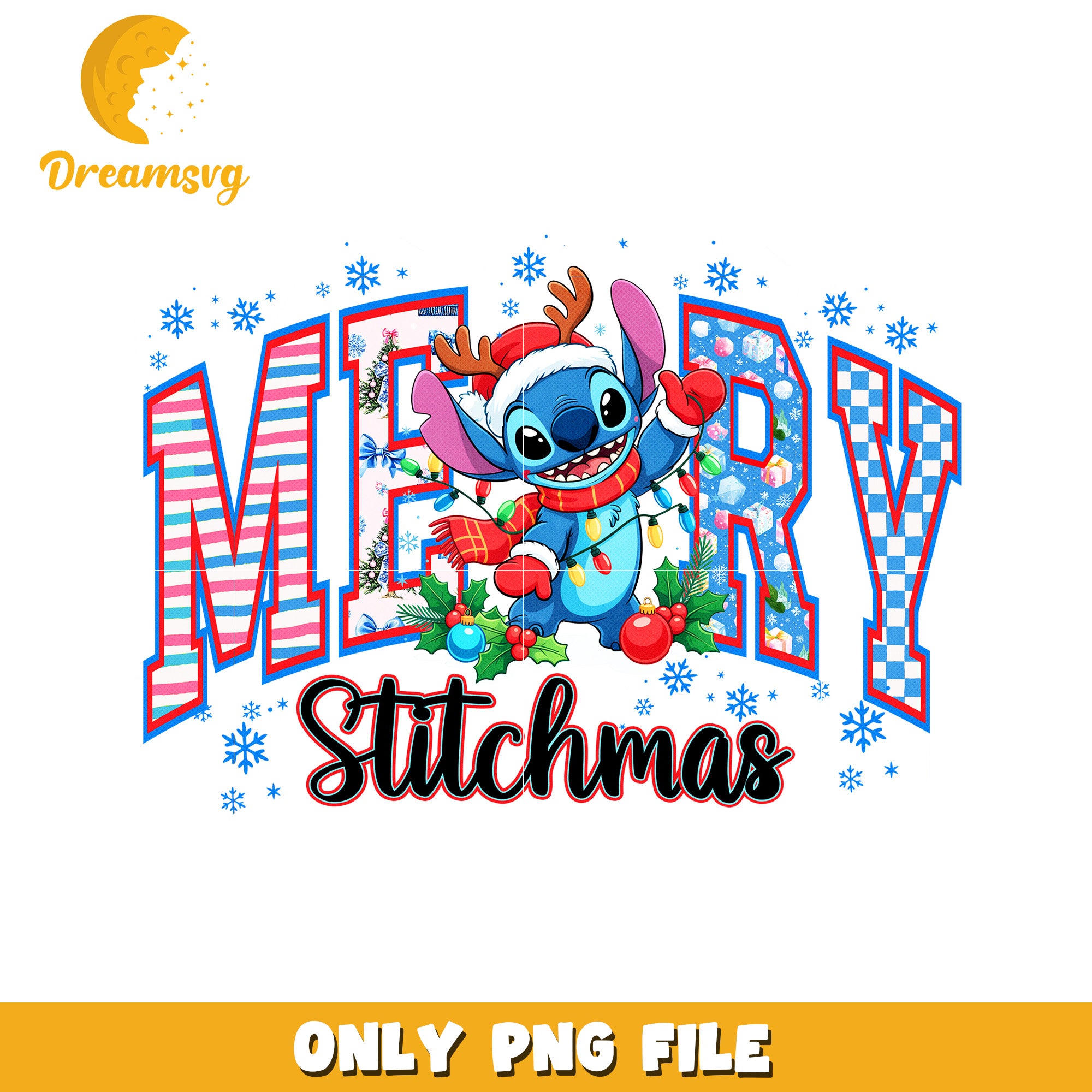 Stitchmas png, christmas png, christmas tree png