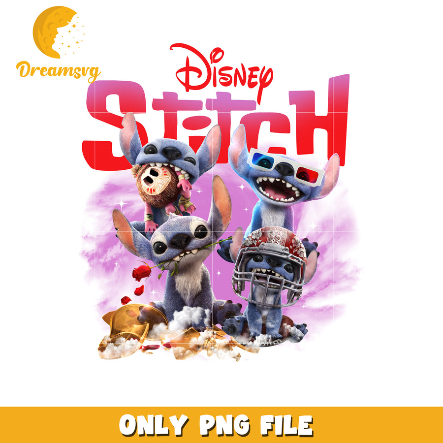 Stitch playing sport png, disney stitch png, lilo and stitch png