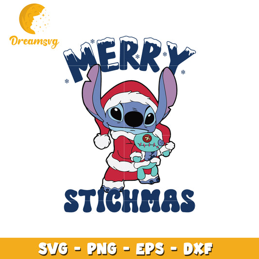 Stitch santa claus merry stitchmas svg, disney christmas svg