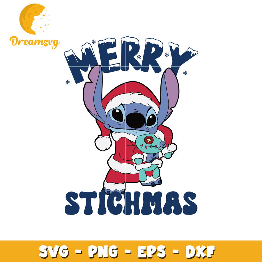 Stitch santa claus merry stitchmas svg, disney christmas svg