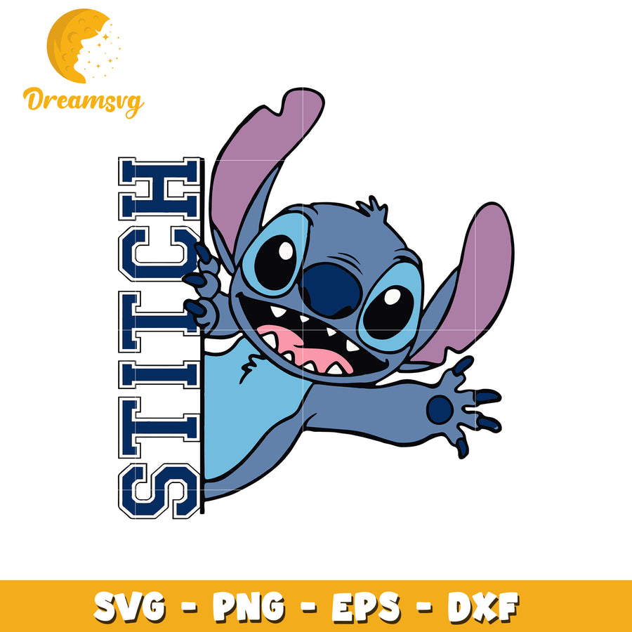 Stitch say hi svg, lilo and stitch svg, funny stitch svg