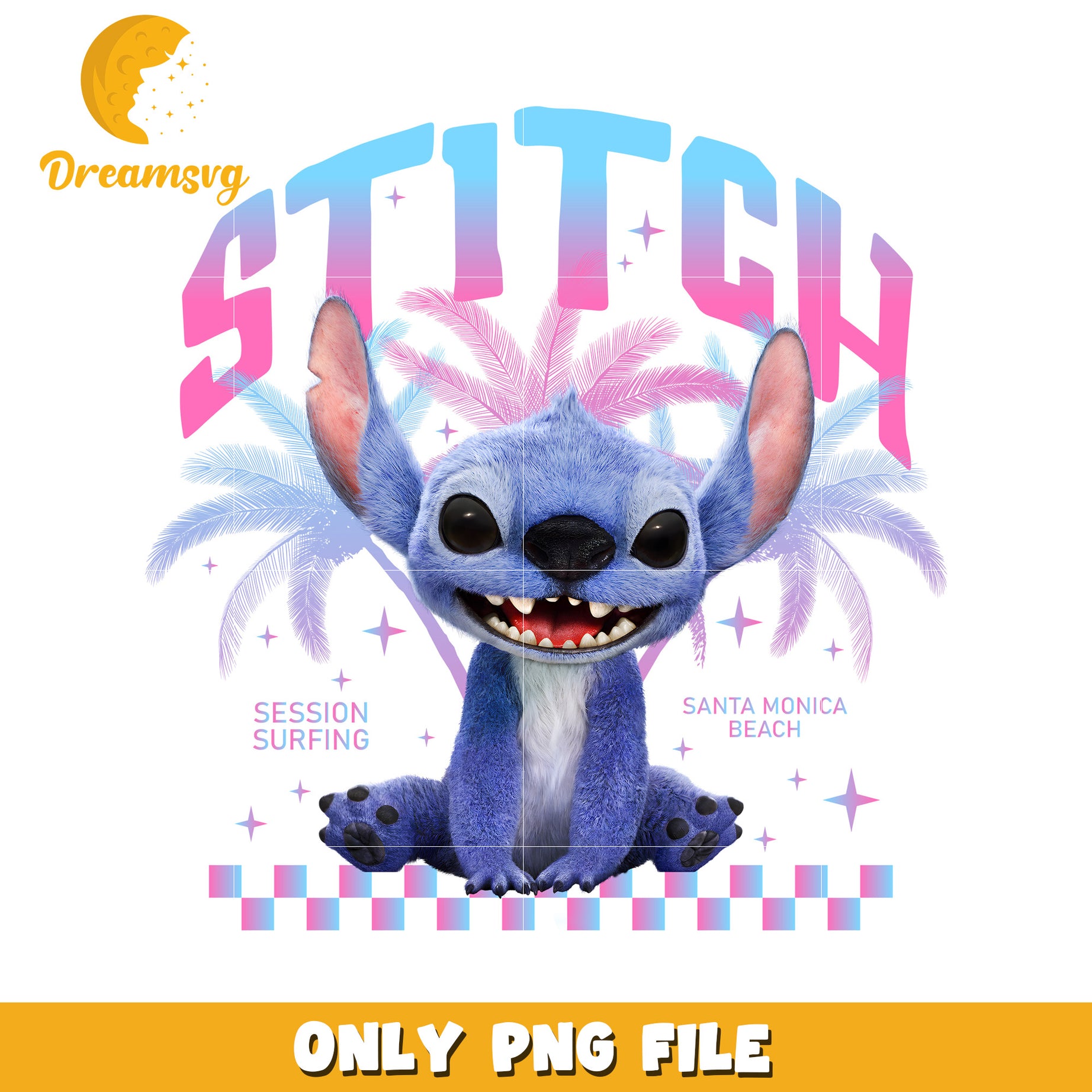 Stitch smile png, happy stitch png, disney stitch png