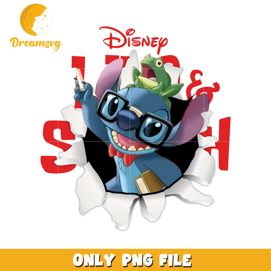 Stitch teacher png, disney stitch png, lilo and stitch png