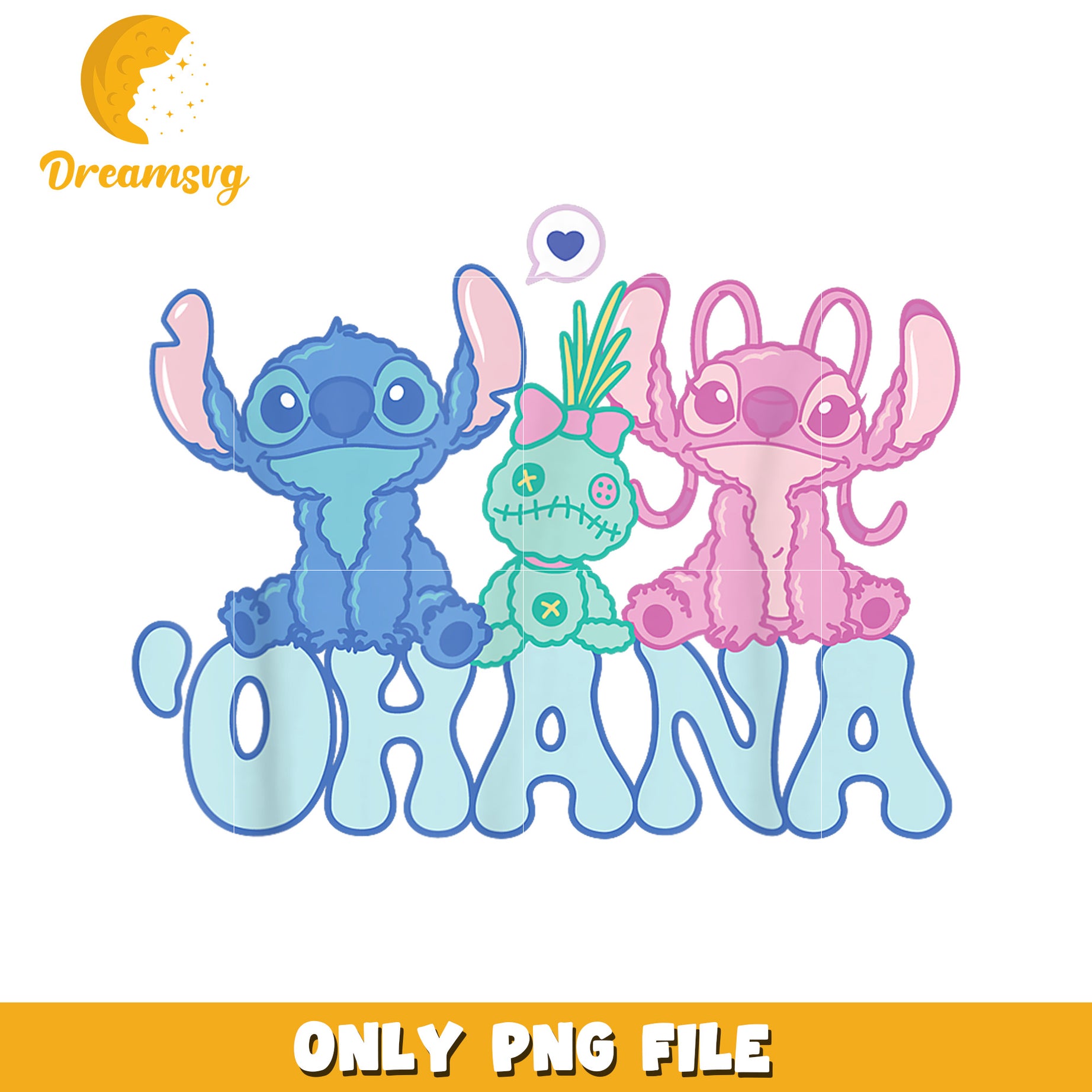 Stitch with angel and scrump fluffy cute ohana png, stitch angel png