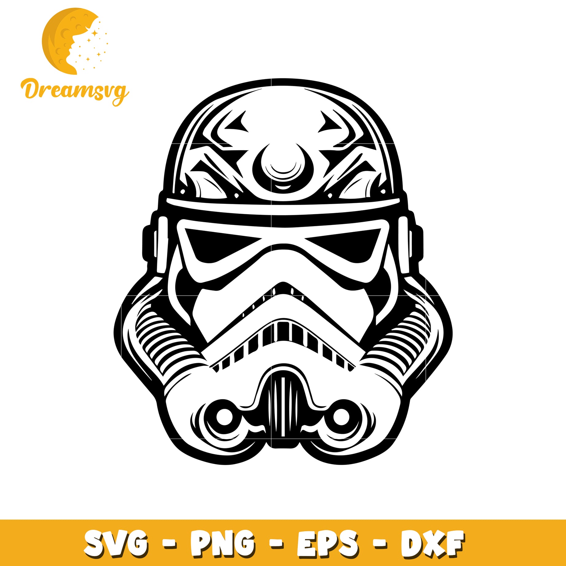 Stormtrooper Helmet SVG File for Creative Projects and Crafts