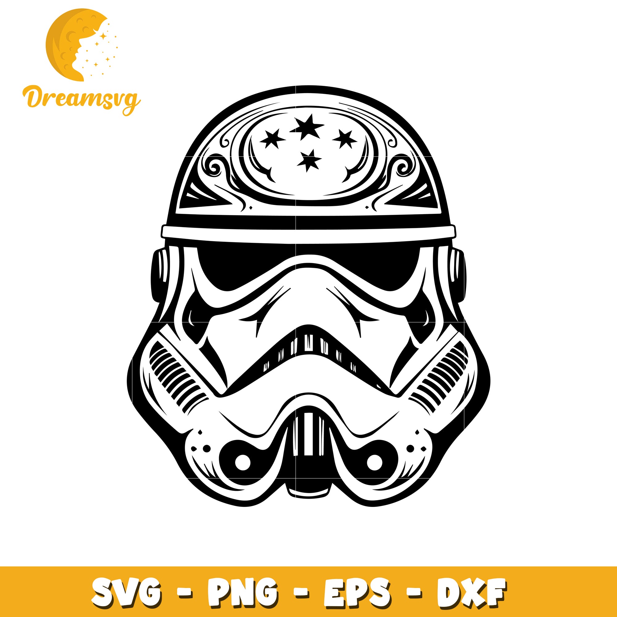 Stormtrooper Helmet SVG PNG,  Downloadable Files for Crafts