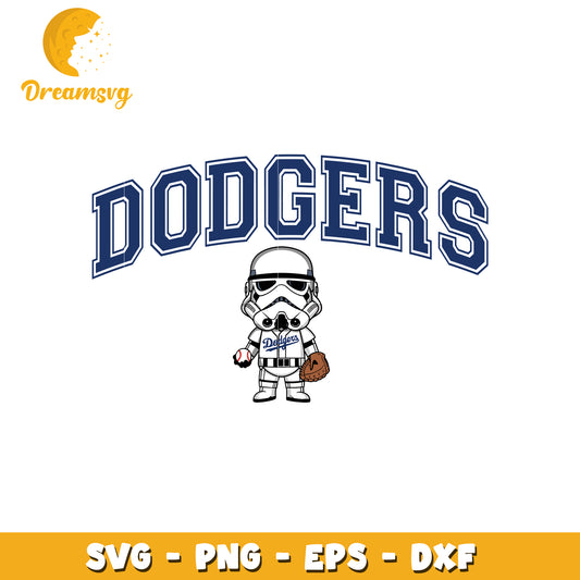 Stormtrooper LA Dodgers baseball svg, baseball svg, star wars svg