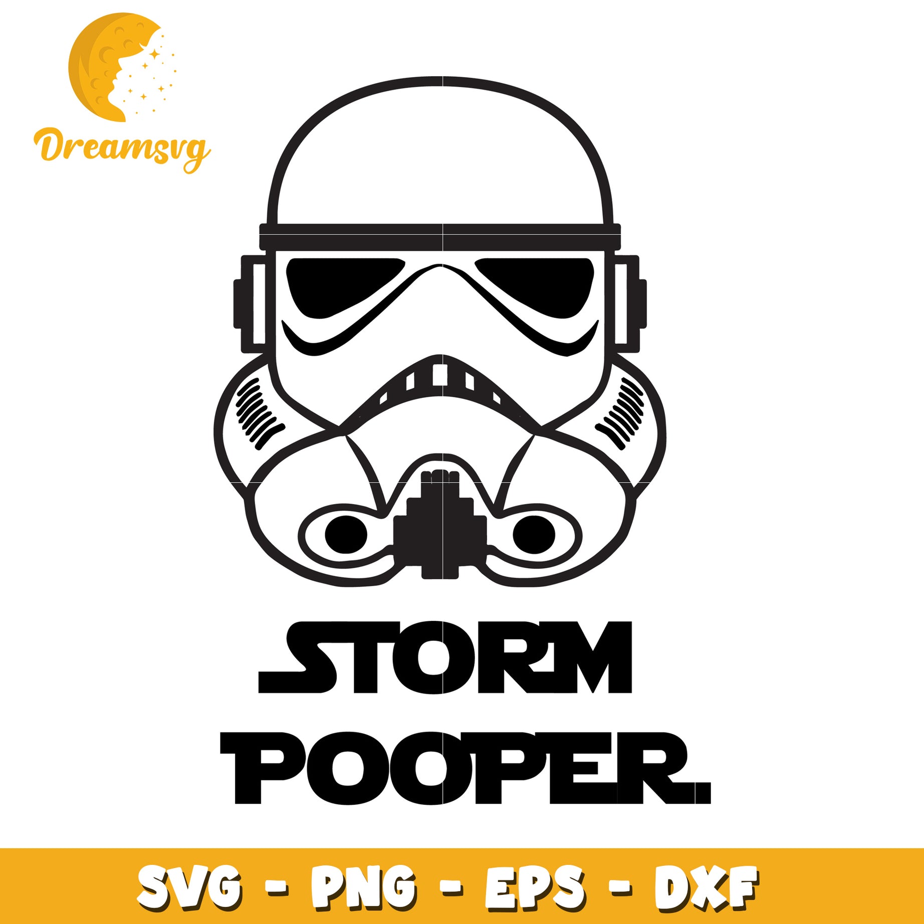 Stormtrooper Pooper SVG PNG EPS DXF