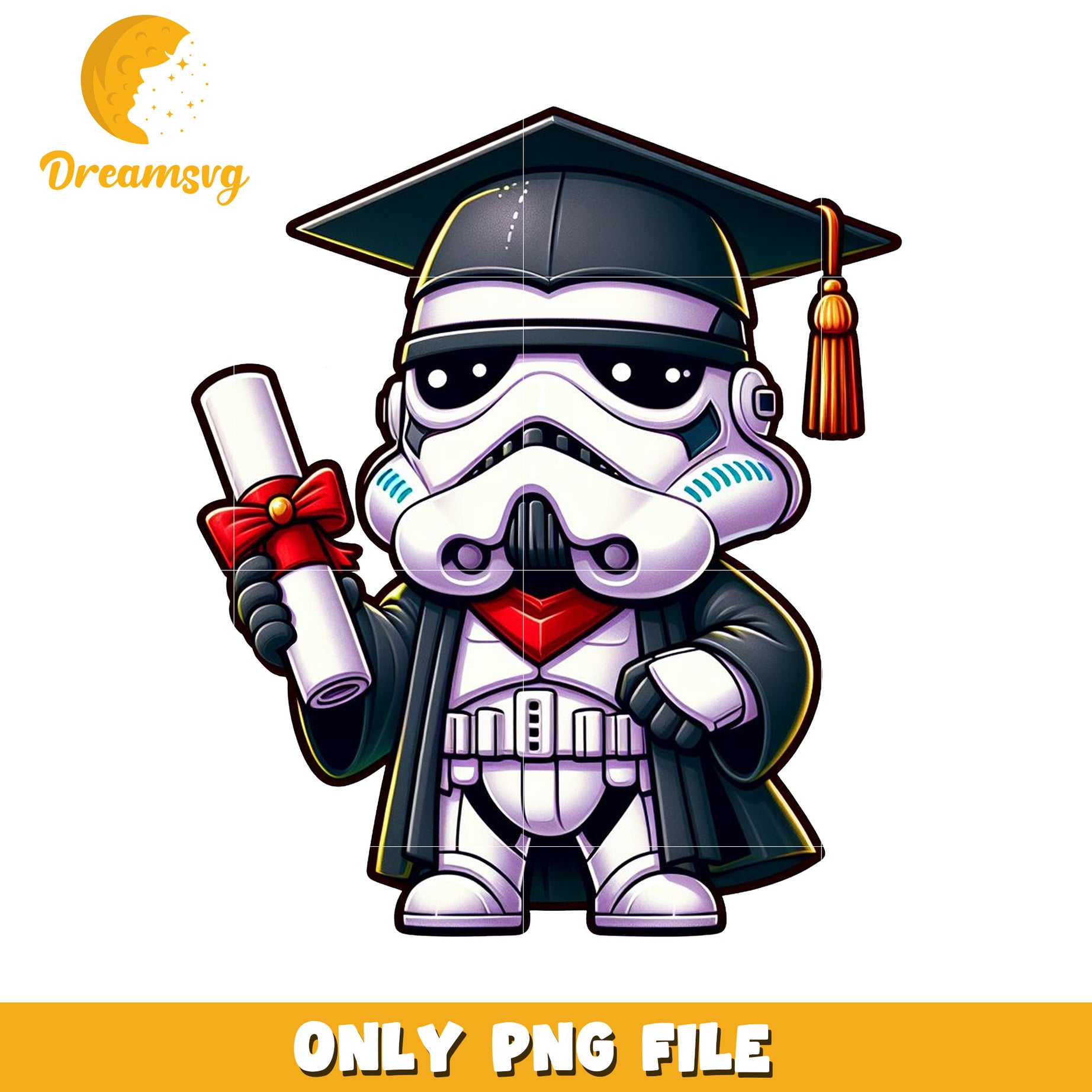 Stormtrooper graduation  design png, star wars movie png, stormtrooper star wars png