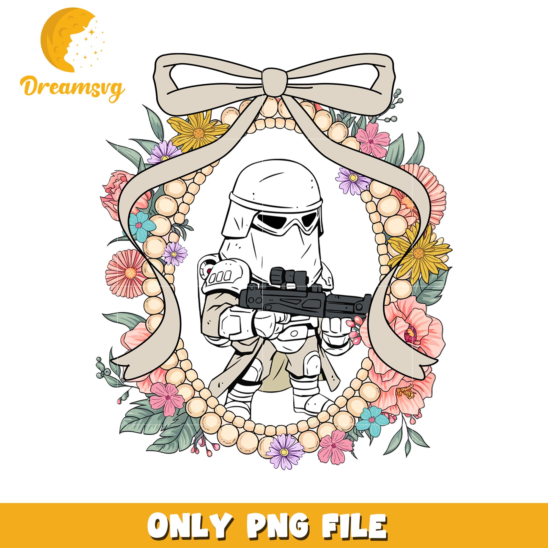 Storm trooper picture frame with bowtie png, star wars png, star wars characterspng