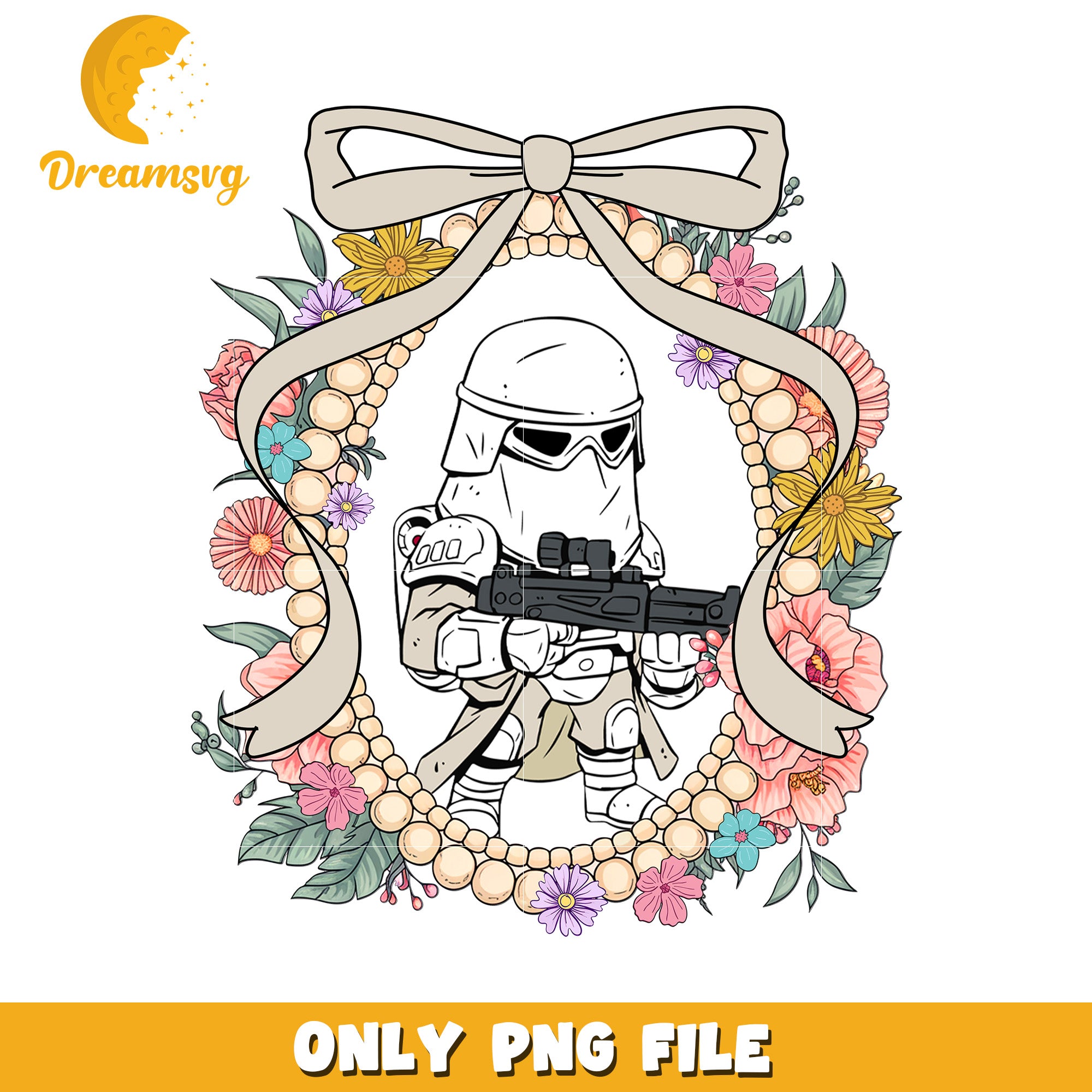 Storm trooper picture frame with bowtie png, star wars png, star wars characterspng