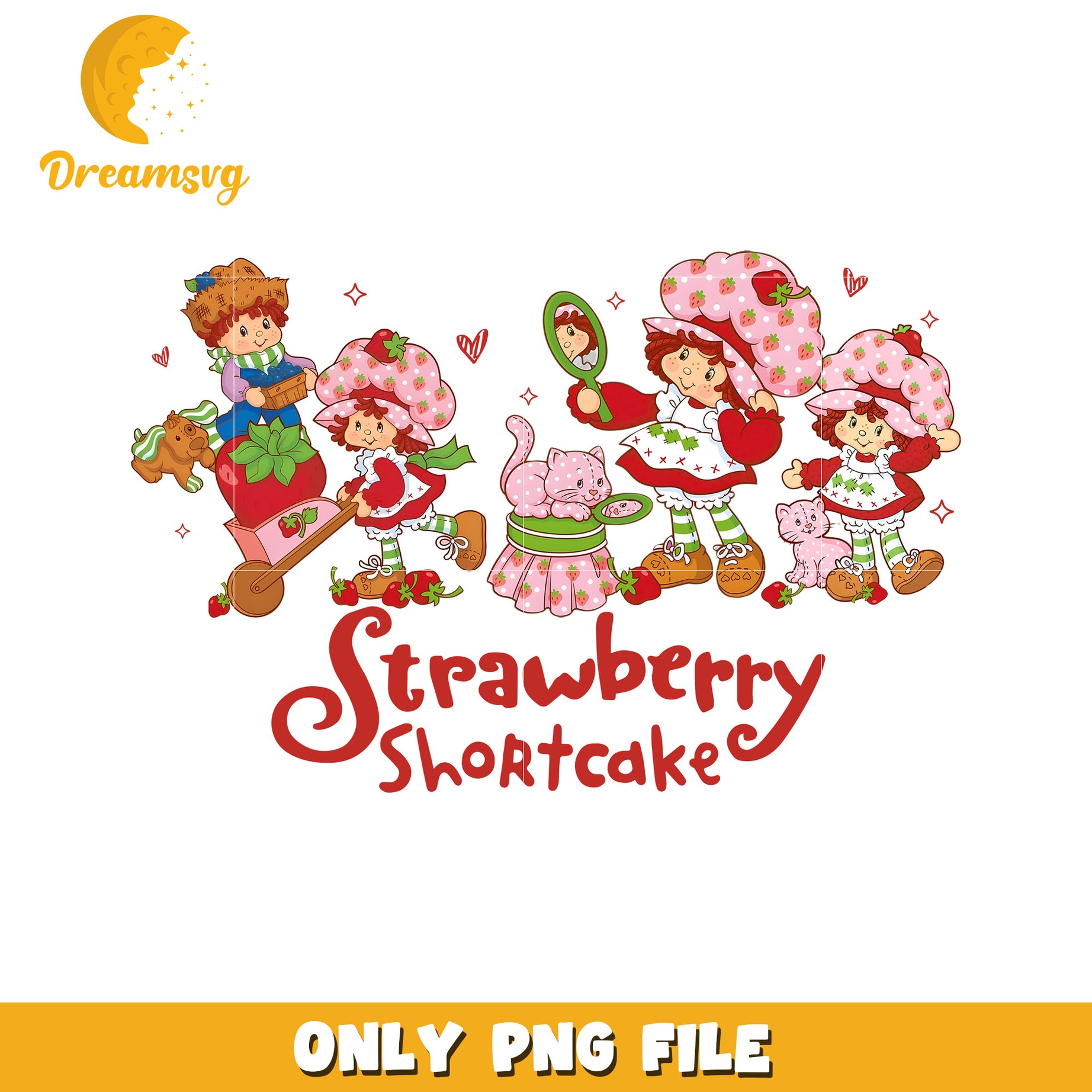 Strawberry Shortcake PNG, Cartoon, Clipart