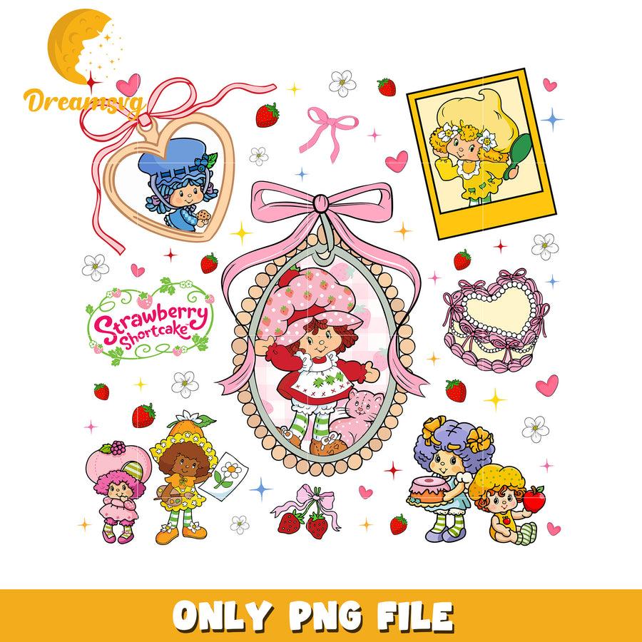 Strawberry Shortcake PNG, Clipart, Digital Download