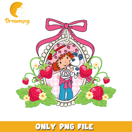 Strawberry Shortcake PNG, Cute Dog, Clipart