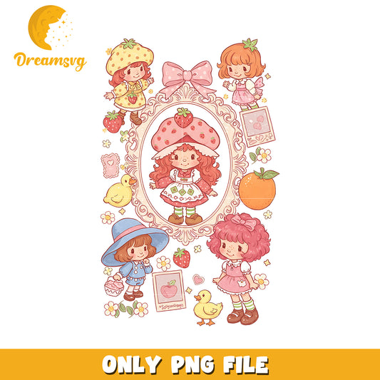 Strawberry shortcake and friends png, strawberry shortcake png, american greetings png