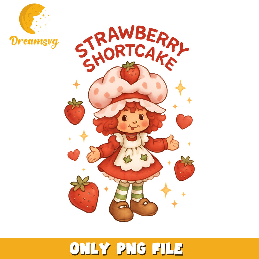 Strawberry shortcake design png, shortcake strawberry png, strawberry shortcake characters png