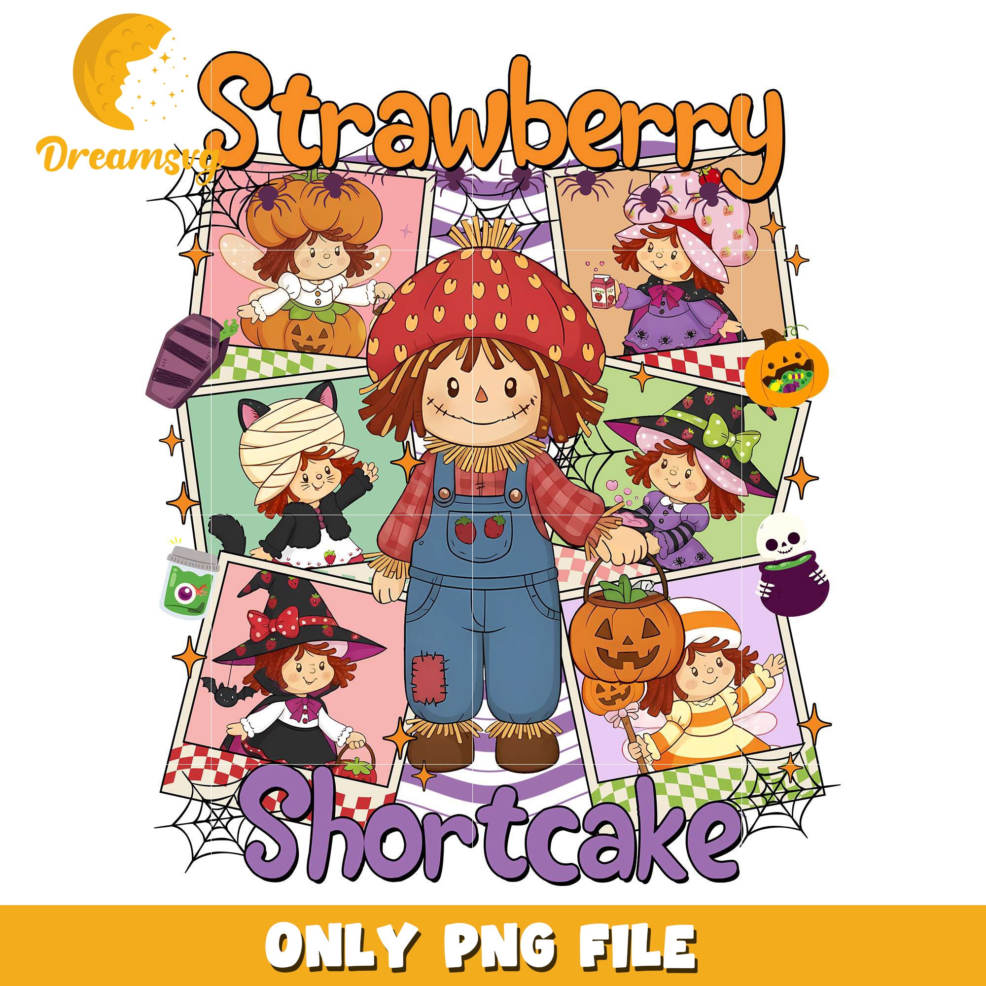 Strawberry shortcake png, halloween eve​​ png, halloween ends​ png