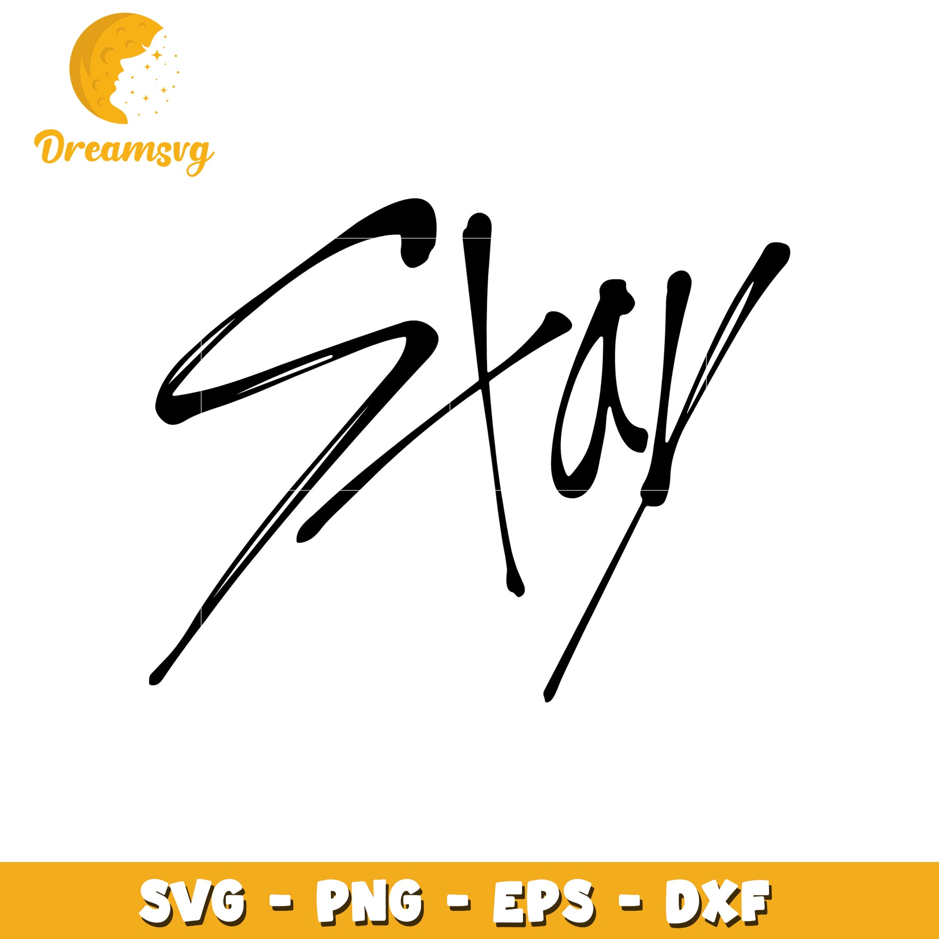 Stray Kids Signature SVG PNG EPS DXF Cut Files