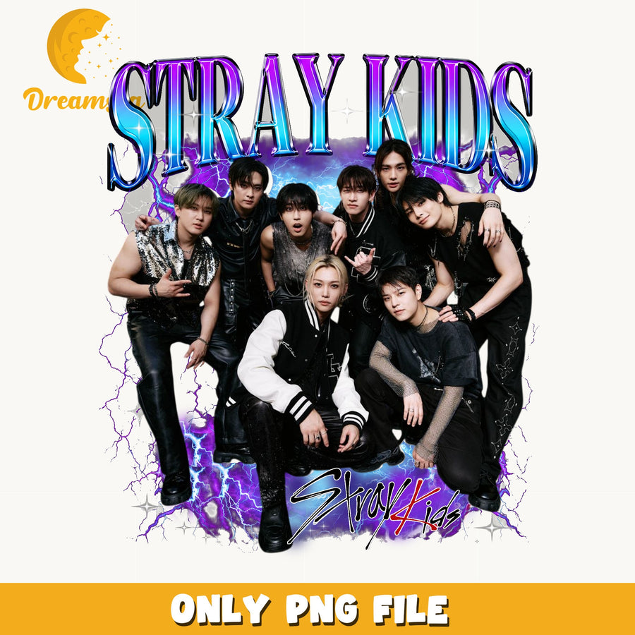 Stray Kids Lightning PNG, Kpop Boy Band PNG, Fan PNG