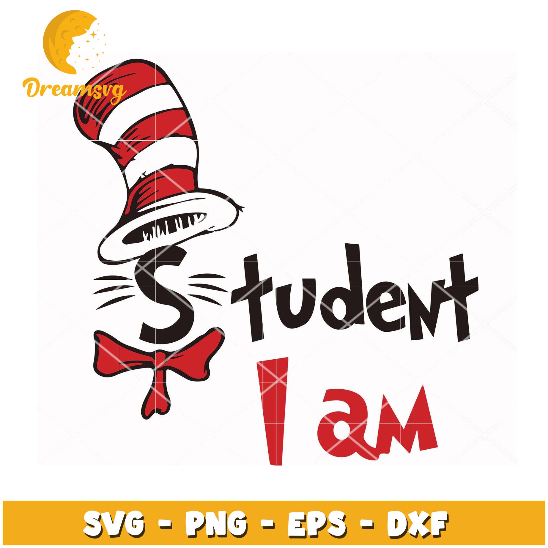 Student I Am SVG Cut File for Creative Projects Instant Download