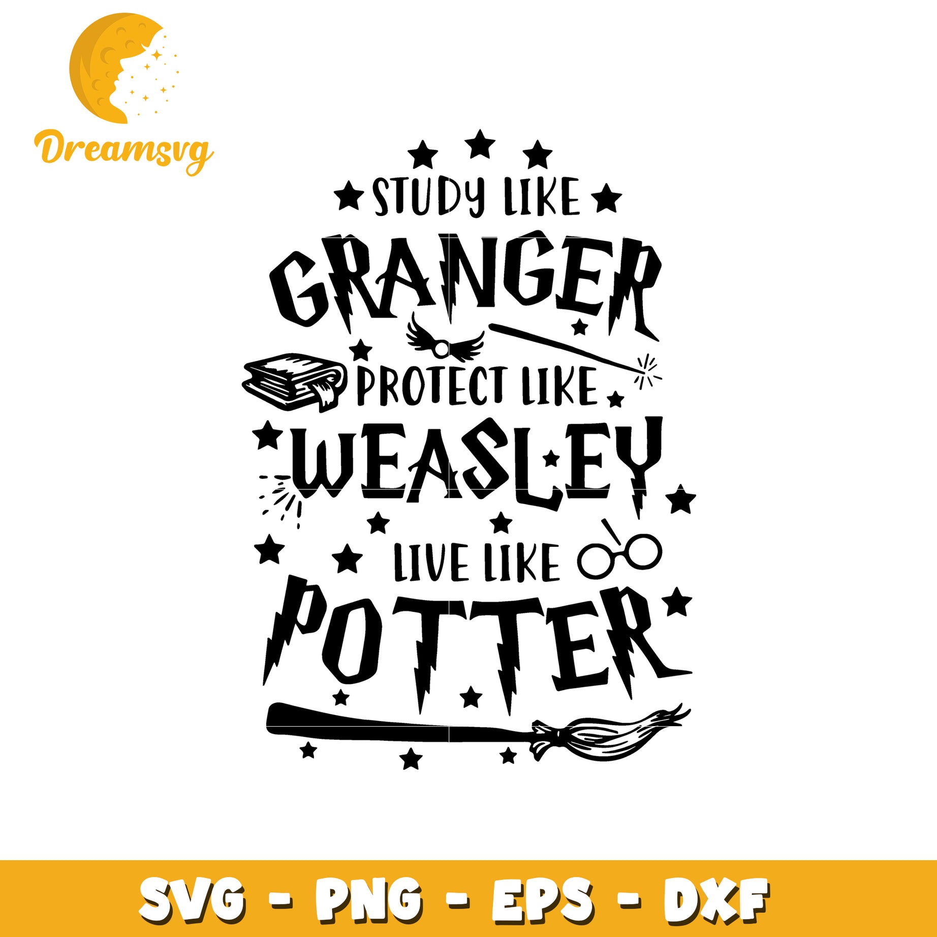 Study Like Granger SVG Cut File