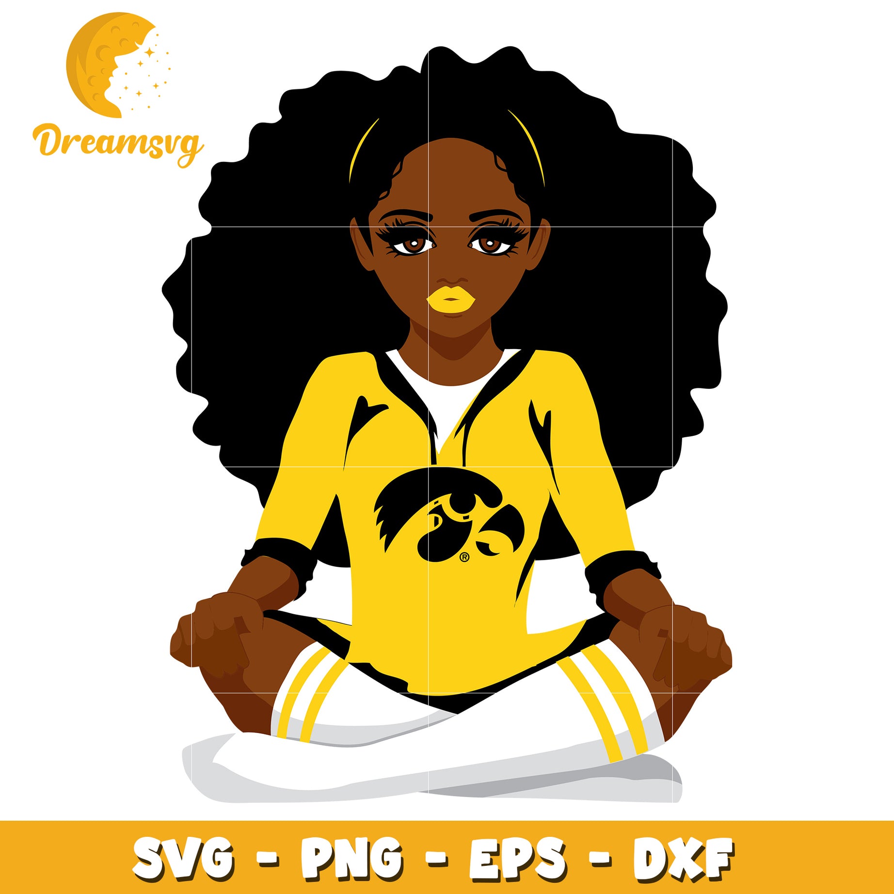 Stylish Black Girl SVG Design for Crafts and Home Decor