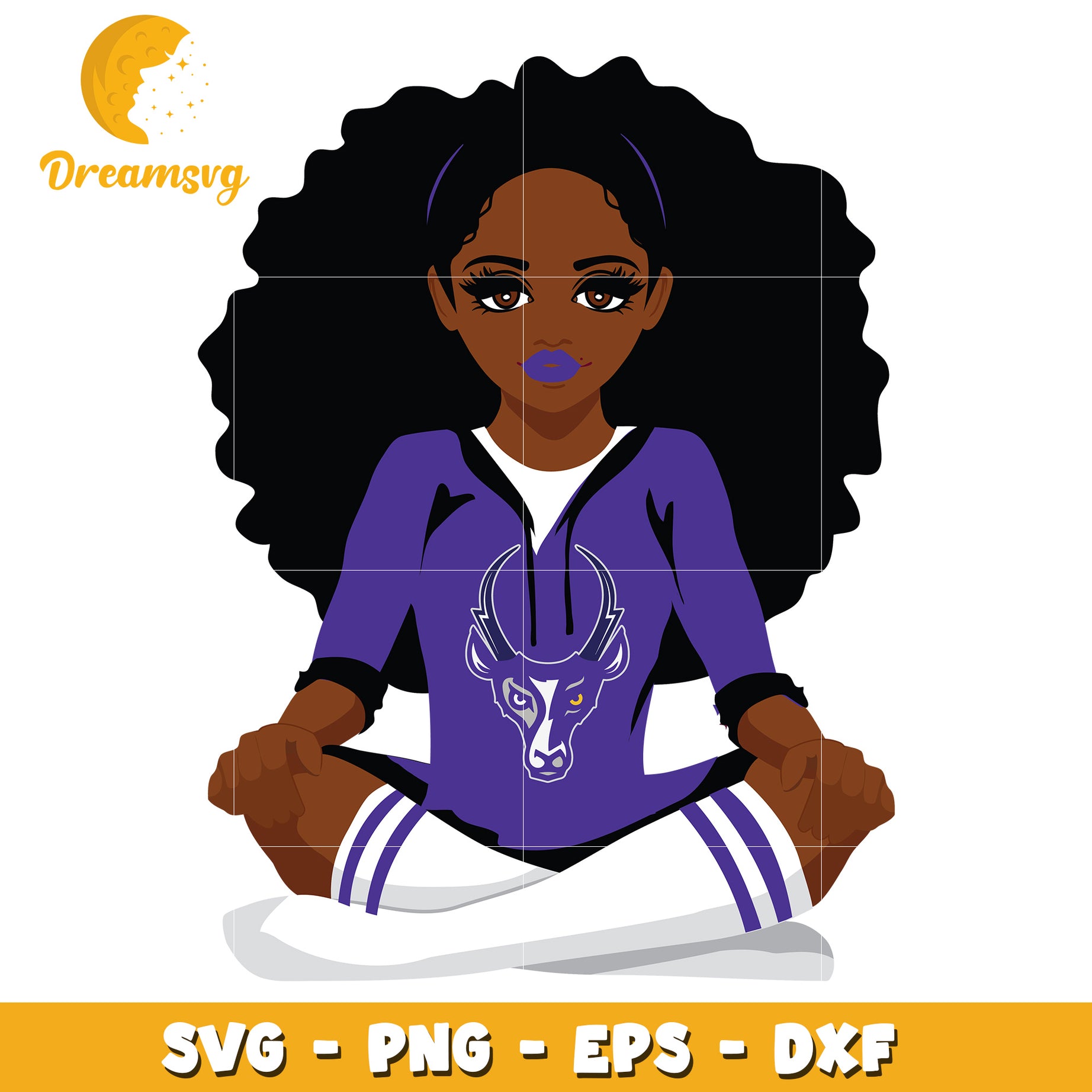 Stylish Black Girl SVG Design for Creative Projects and Crafts