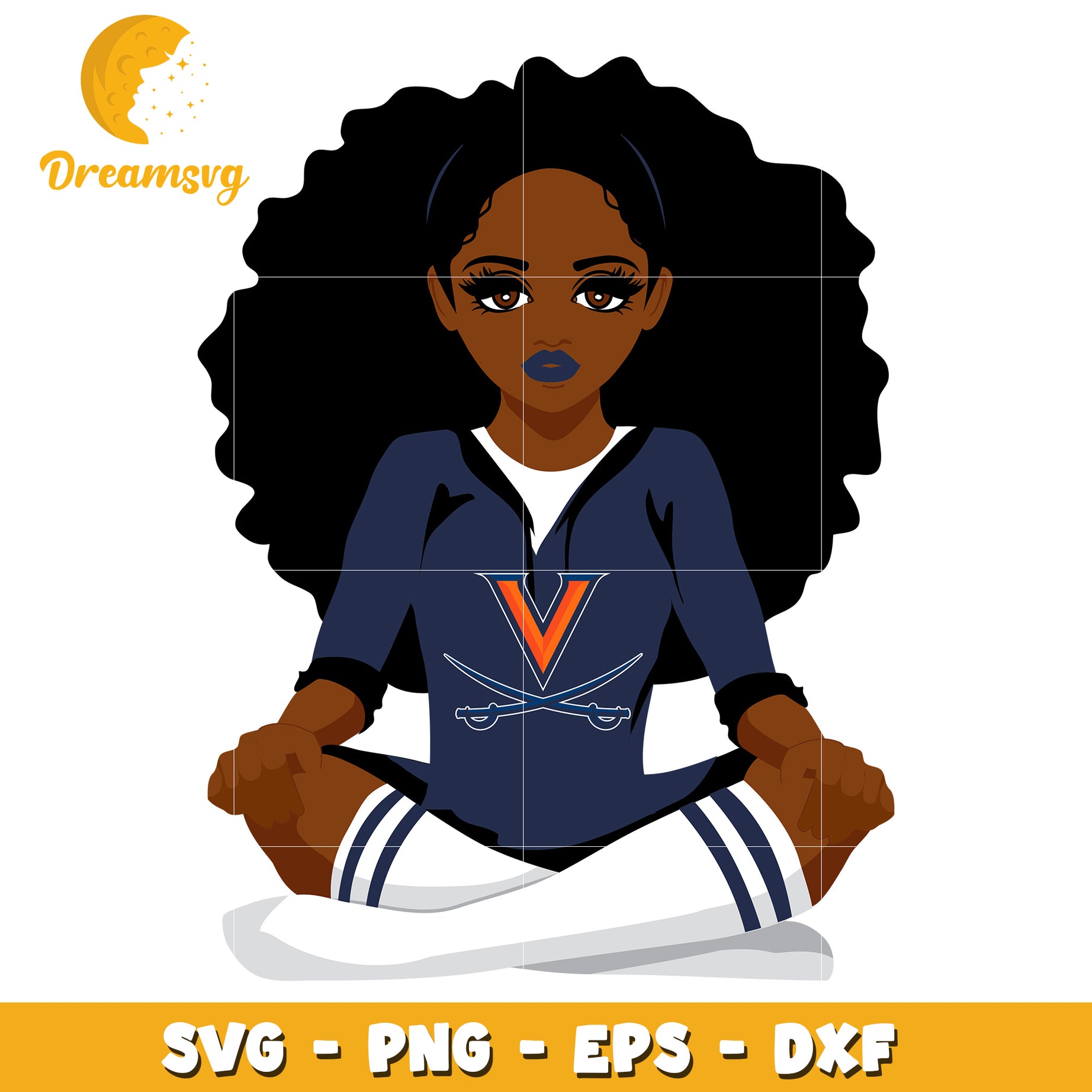 Stylish Black Girl SVG Graphic for Creative Projects and Crafts