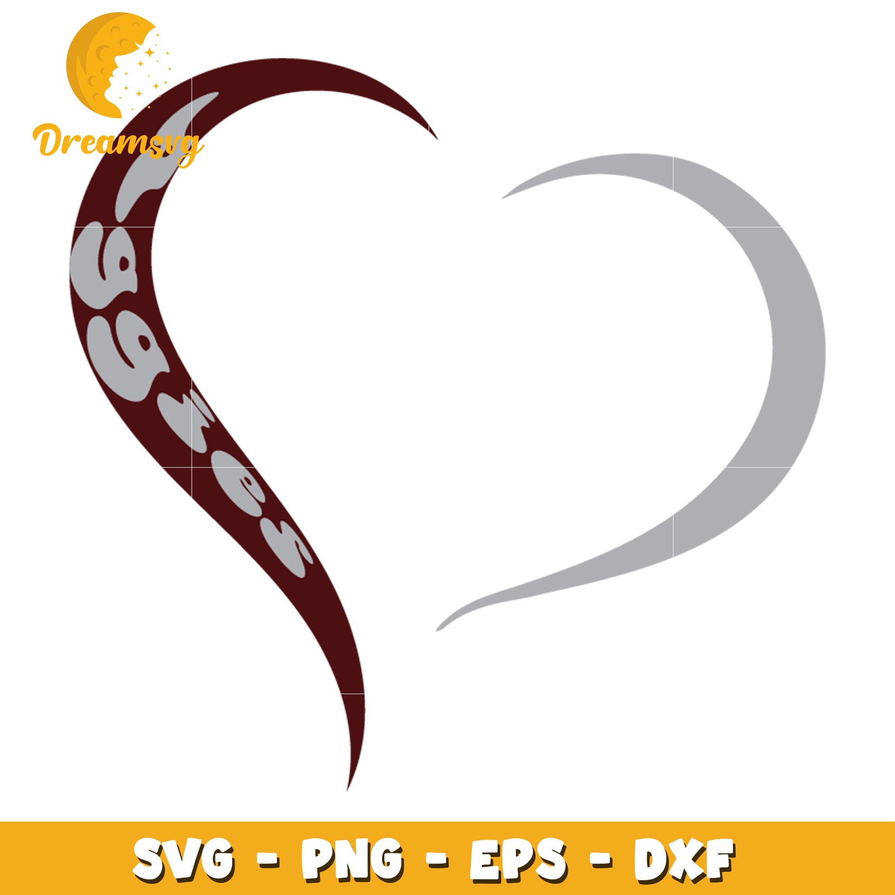 Stylish Heart SVG Design for Creative Projects and Crafts