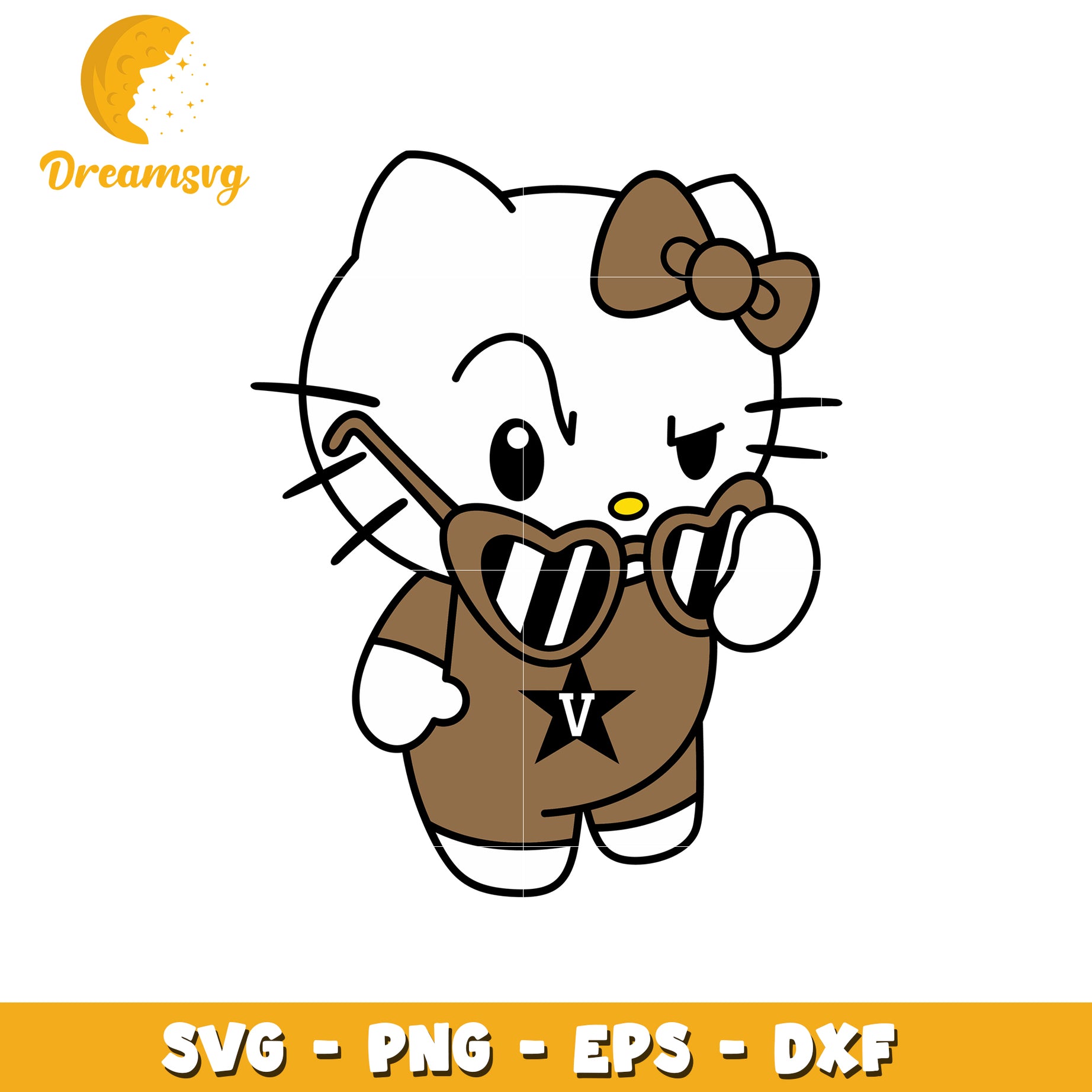 Stylish Hello Kitty SVG Design for Fun Crafts
