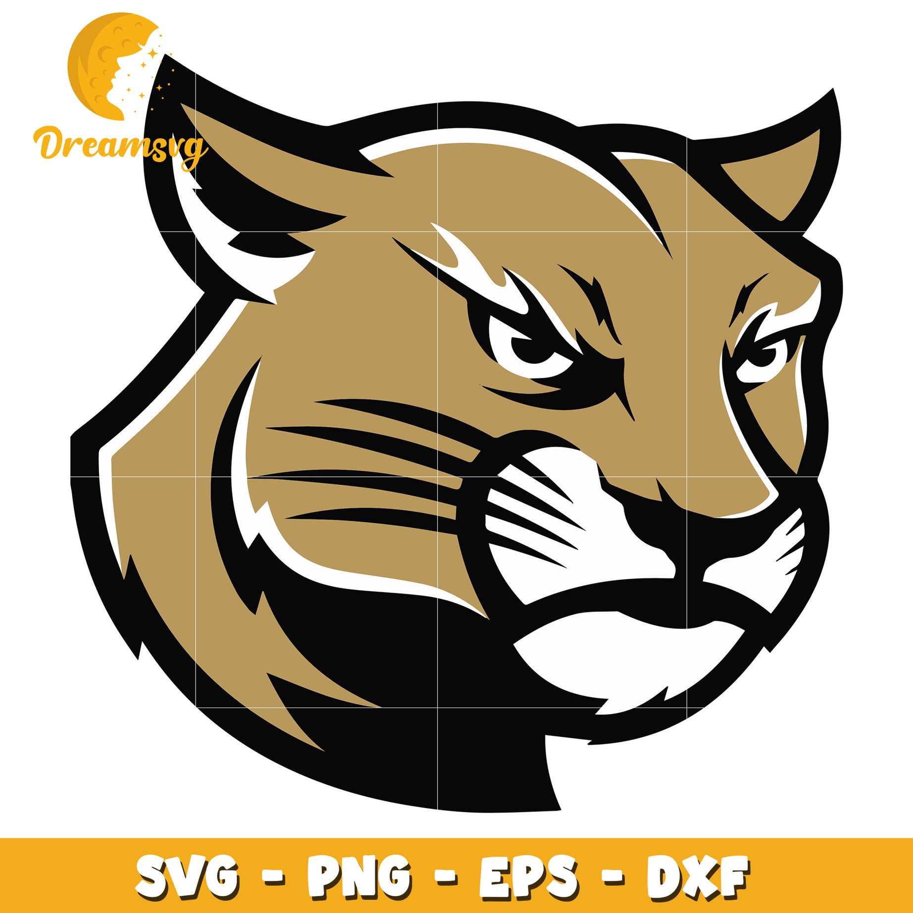 Stylish Panther Head SVG File for Creative Projects and Crafts