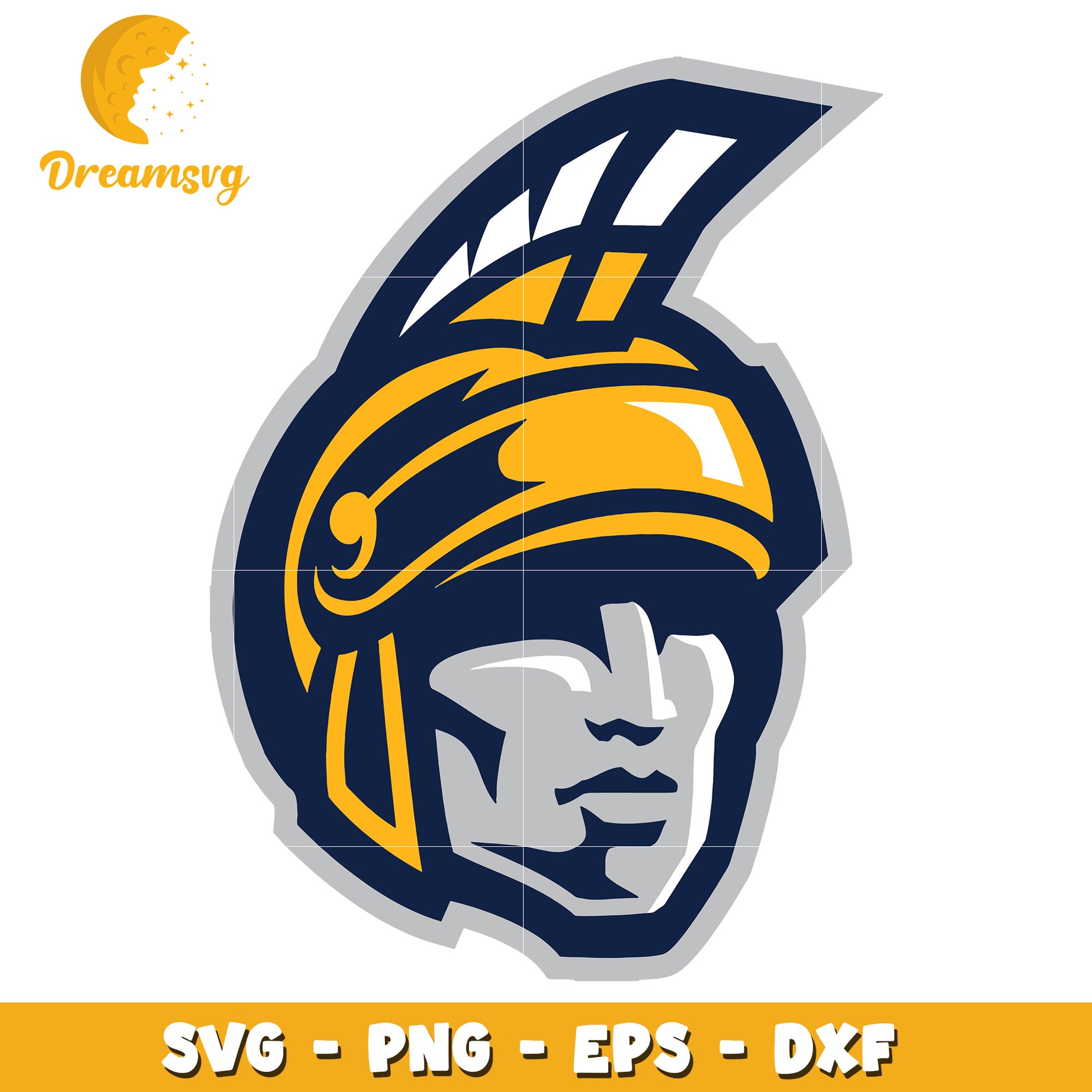 Stylish Spartan Helmet SVG Clipart for Creative Projects