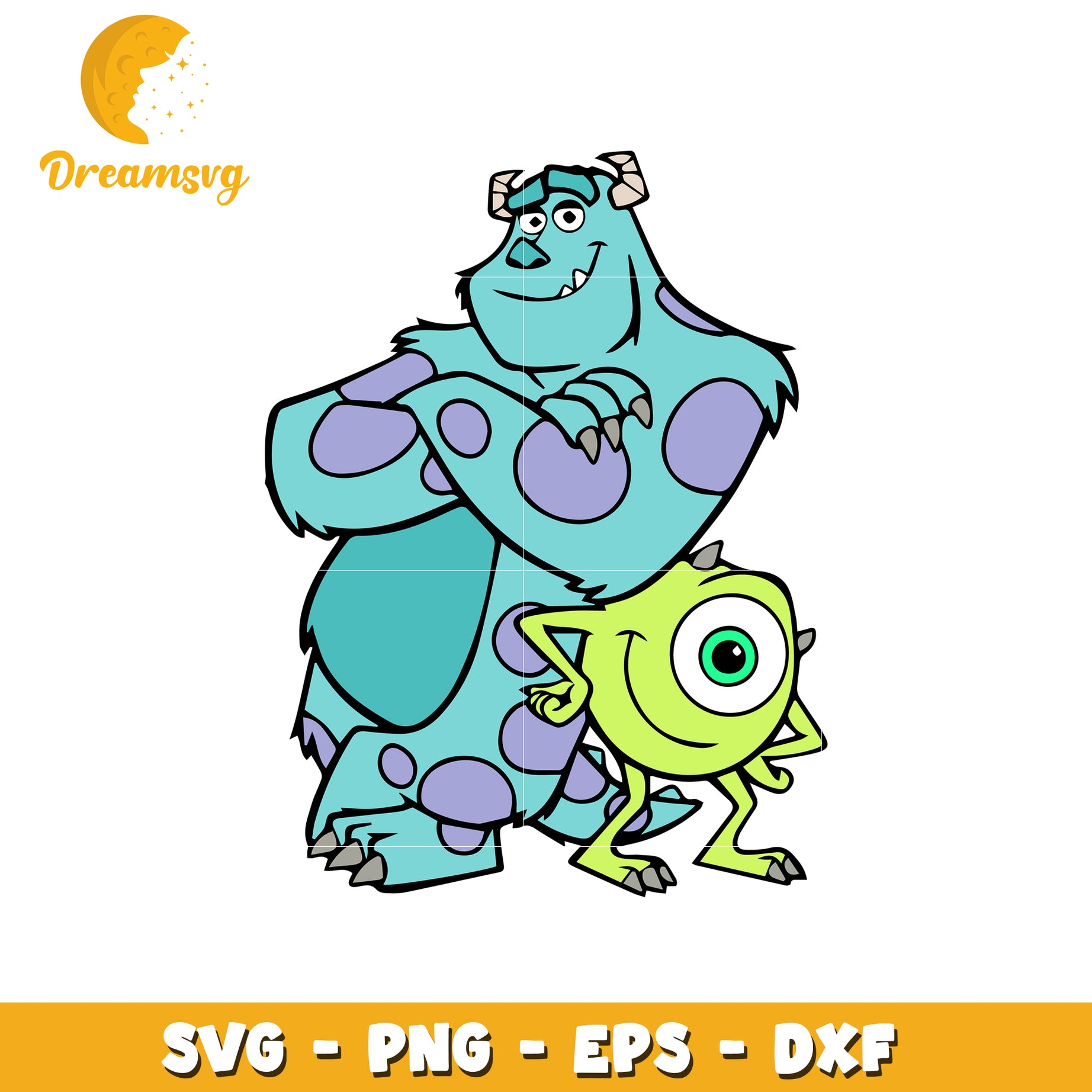 Sulley Mike SVG PNG EPS DXF Files