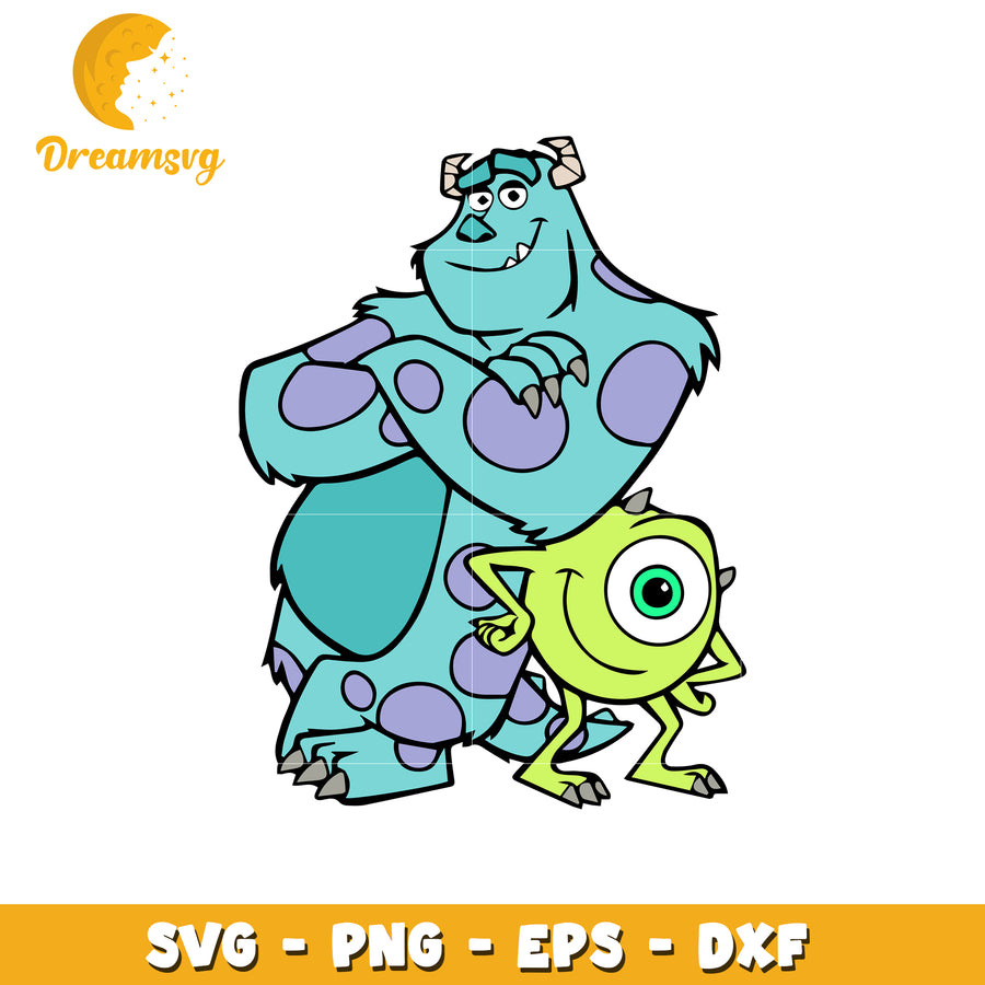 Sulley Mike SVG PNG EPS DXF Files