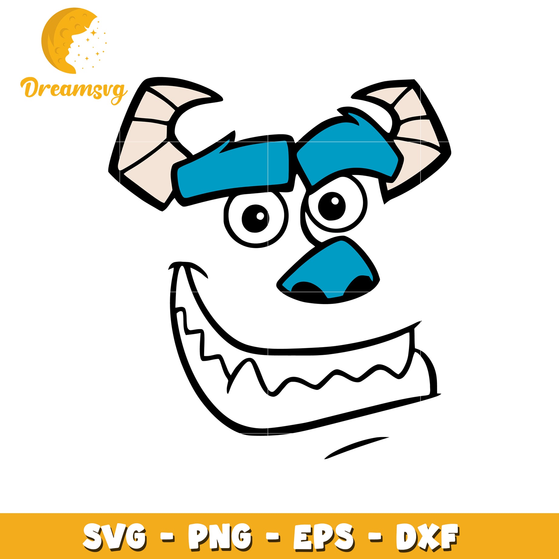 Sulley SVG Cut File PNG EPS DXF