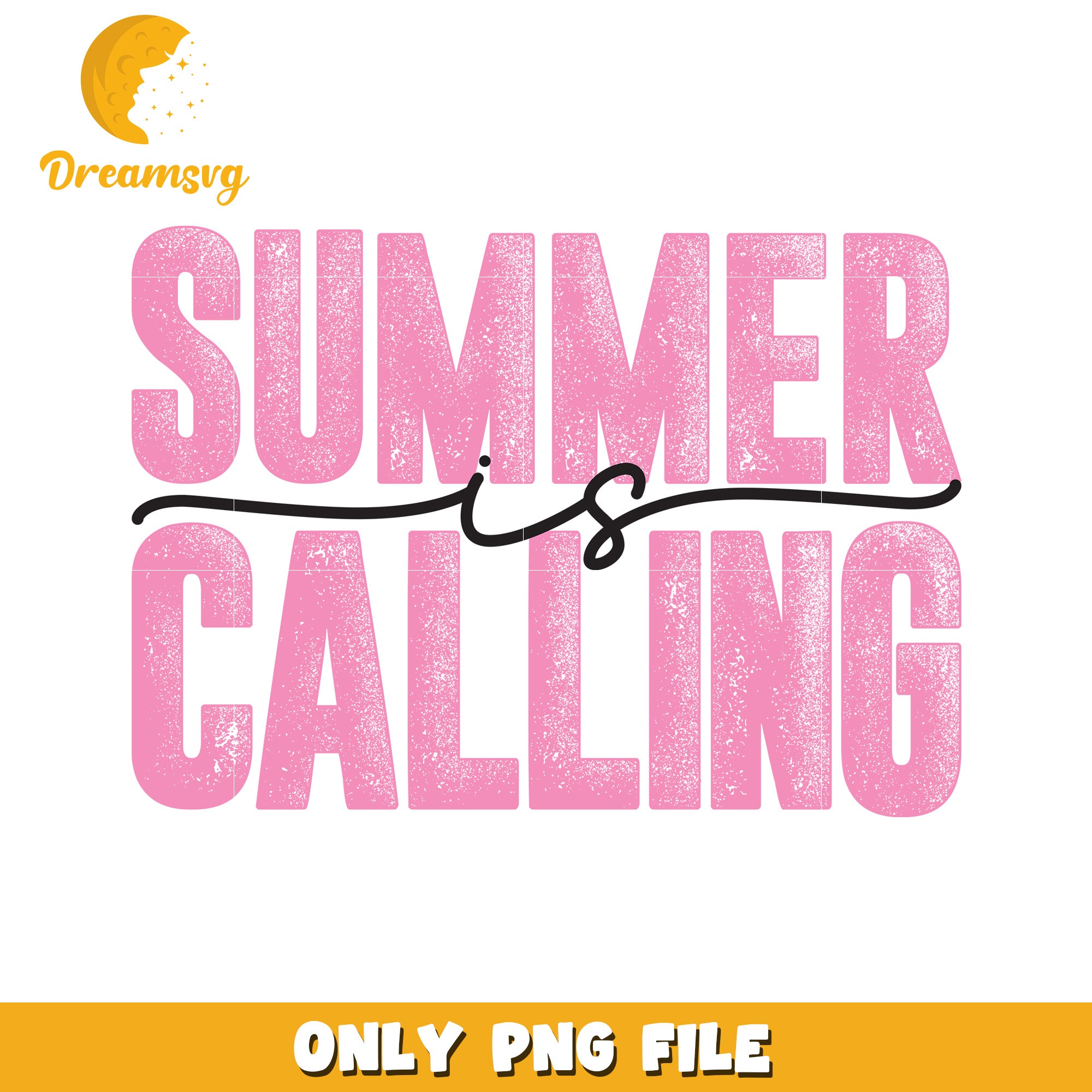 Summer is calling png, summer vibes png, beach theme png