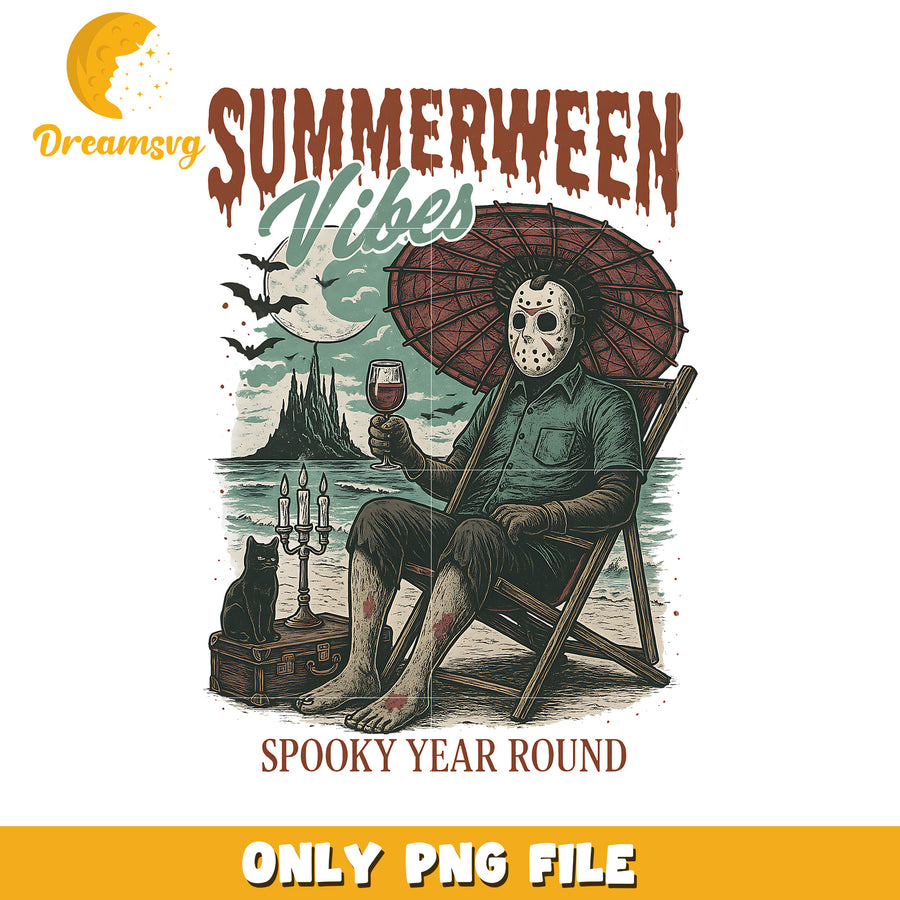 Summerween jason png, halloween quotes png, halloween holiday png