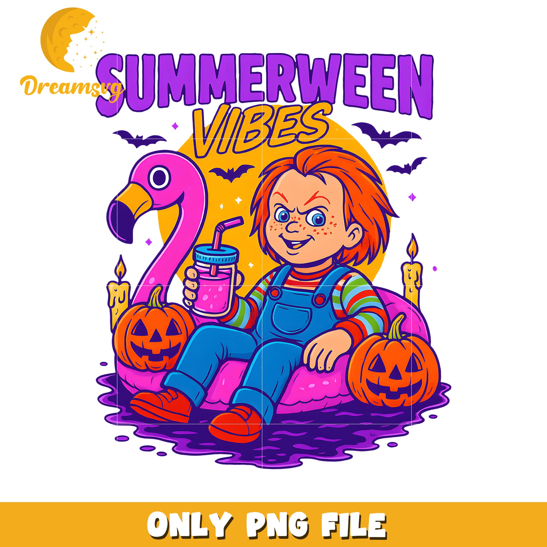 Summerween vibes chucky png, halloween times png, spirit halloween png