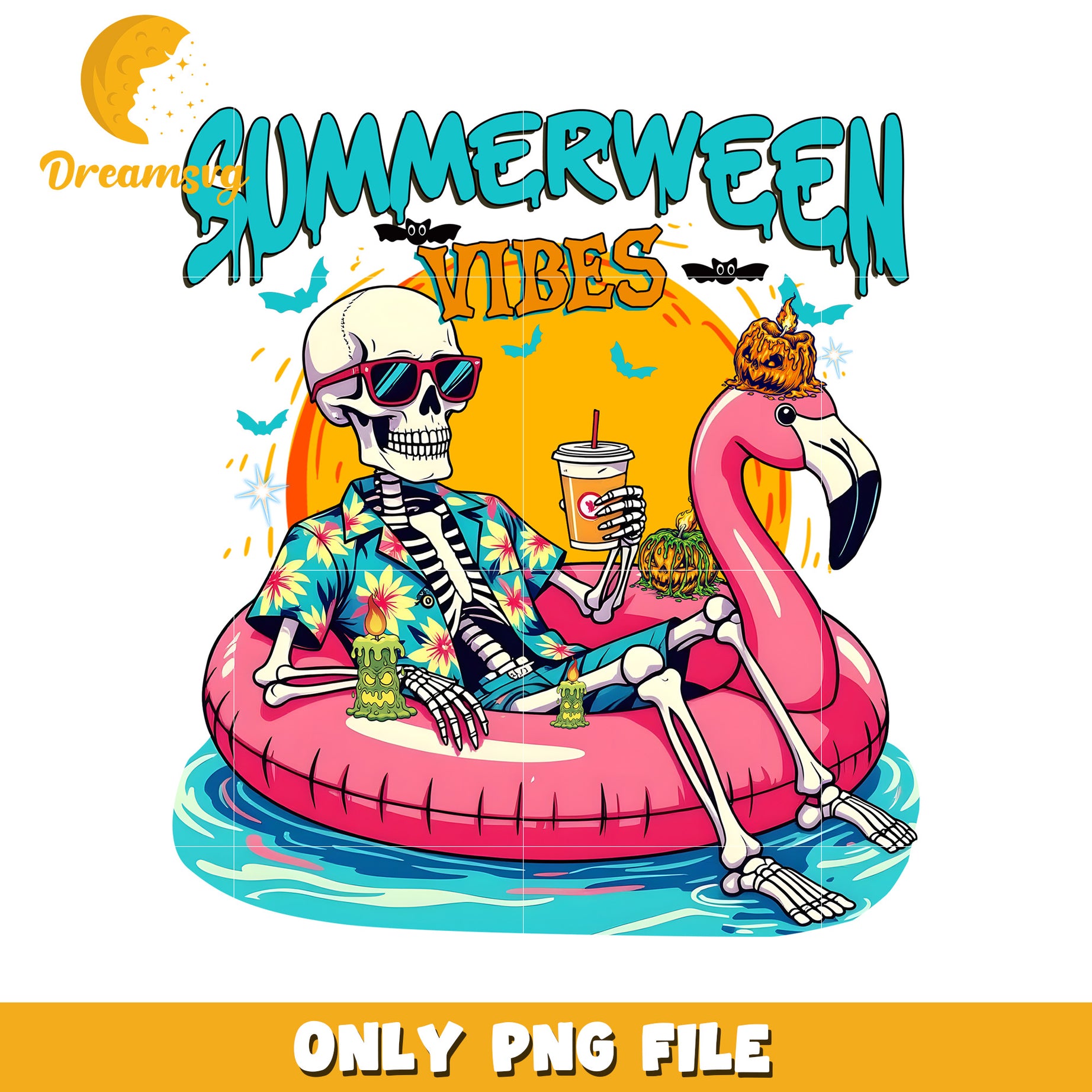 Summerween vibes png, halloween drawings​ png, halloween jokes​ png