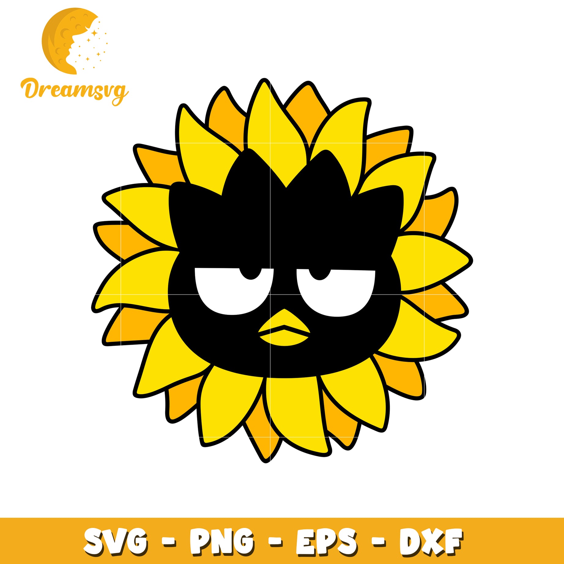 Sunflower Kuromi SVG PNG EPS DXF