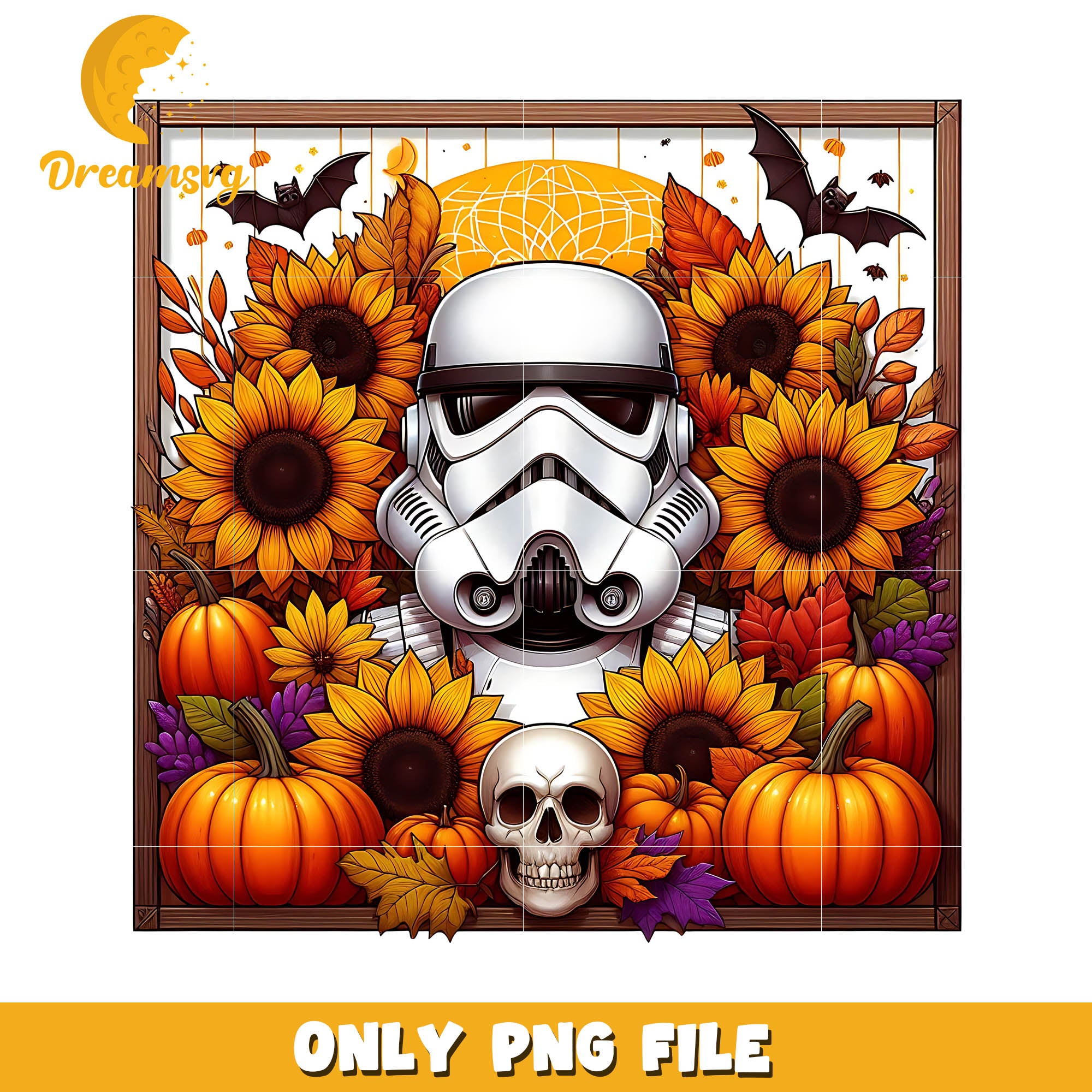 Sunflower Star wars movie halloween png, Disney halloween movie png