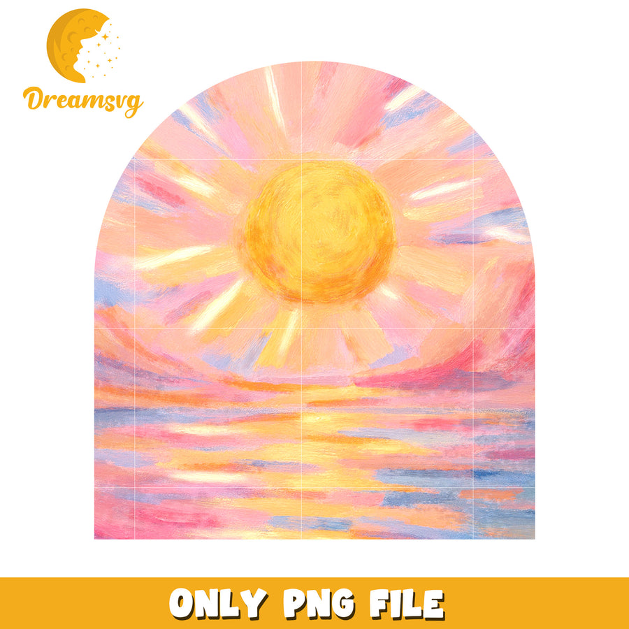 Sunset png, sunset landscape png, tropical sunset png