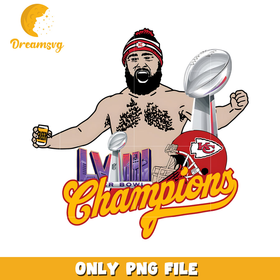 Super Bowl Champions PNG Graphic for Fans