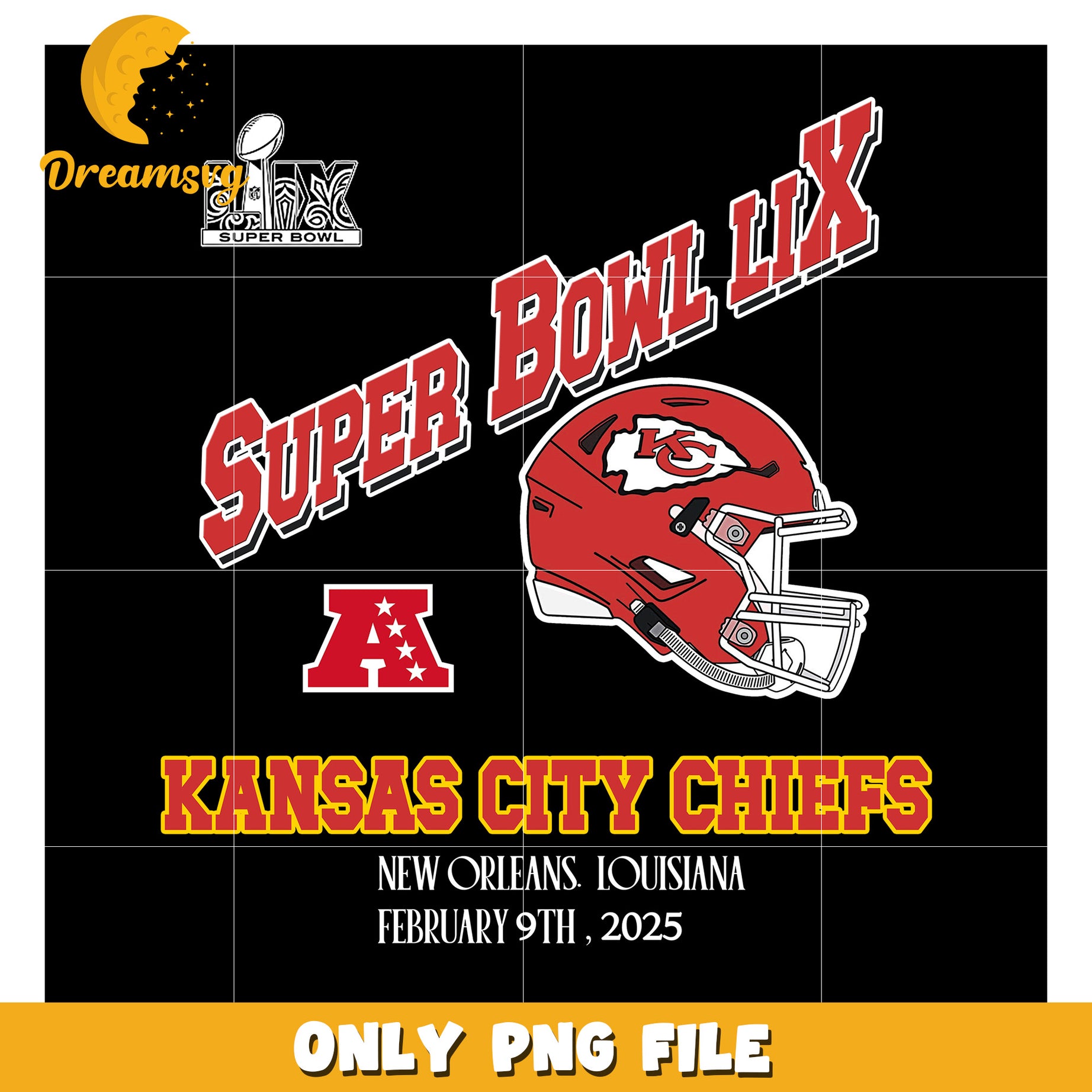 Super Bowl LIX Kansas City Chiefs PNG File 2025