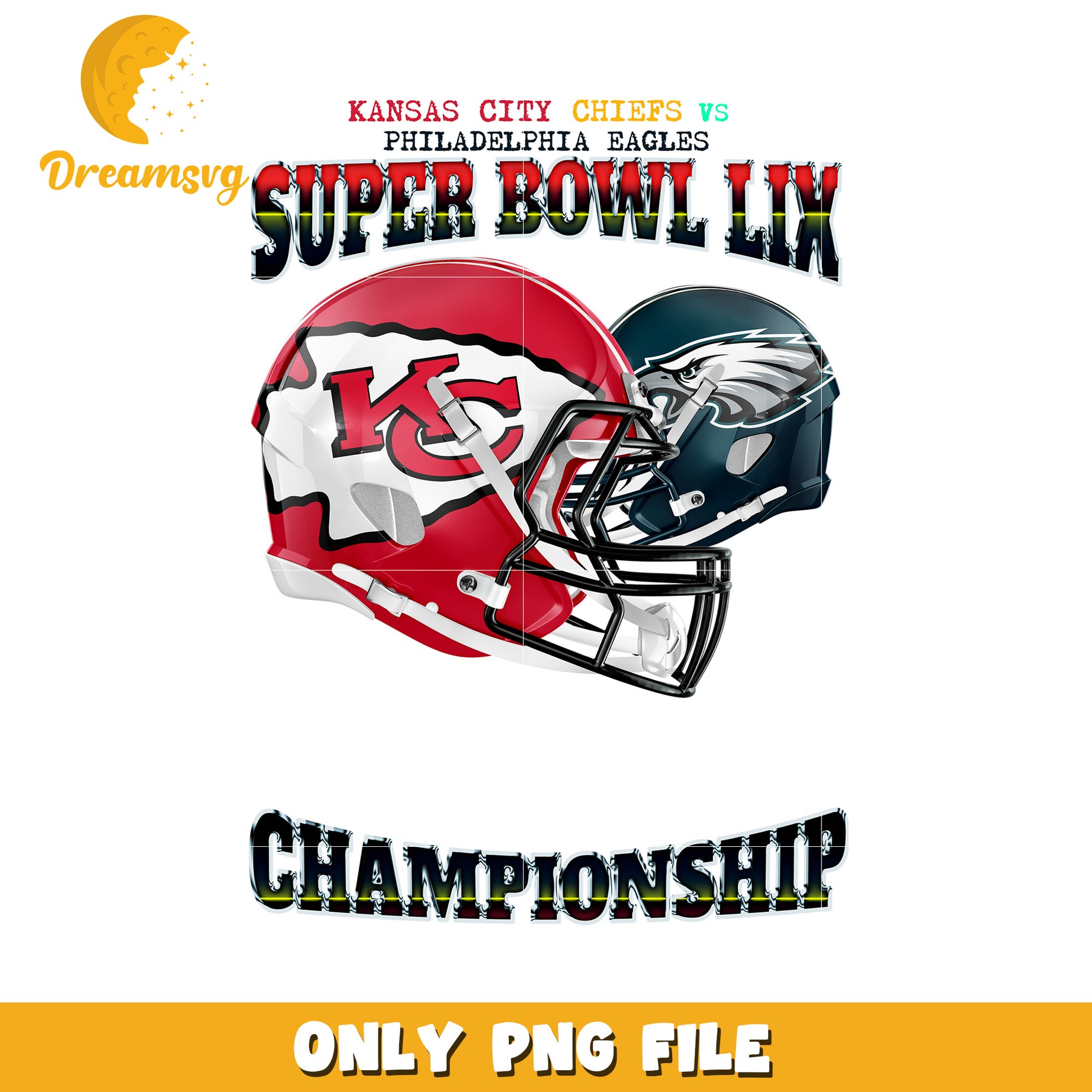 Super Bowl LVII Champs Kansas City vs Eagles PNG